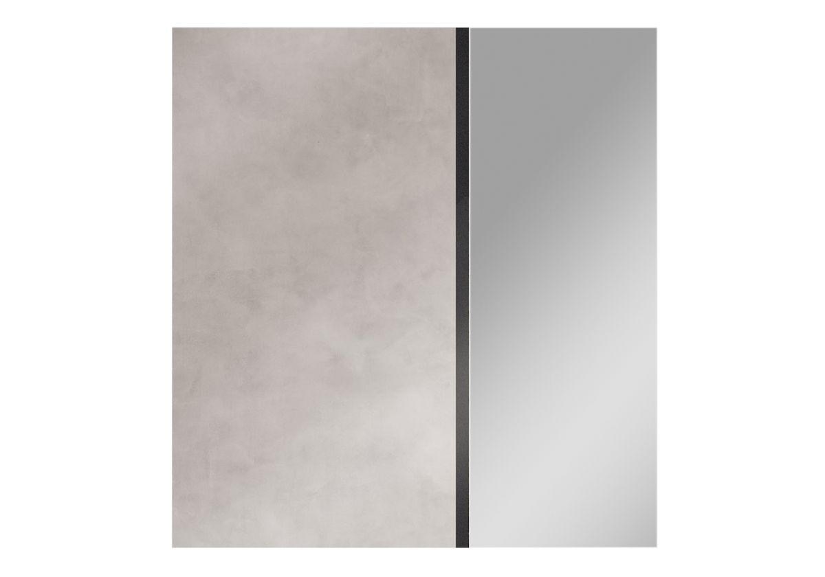 Lit 160x200 chevets blanc béton – Treviso
