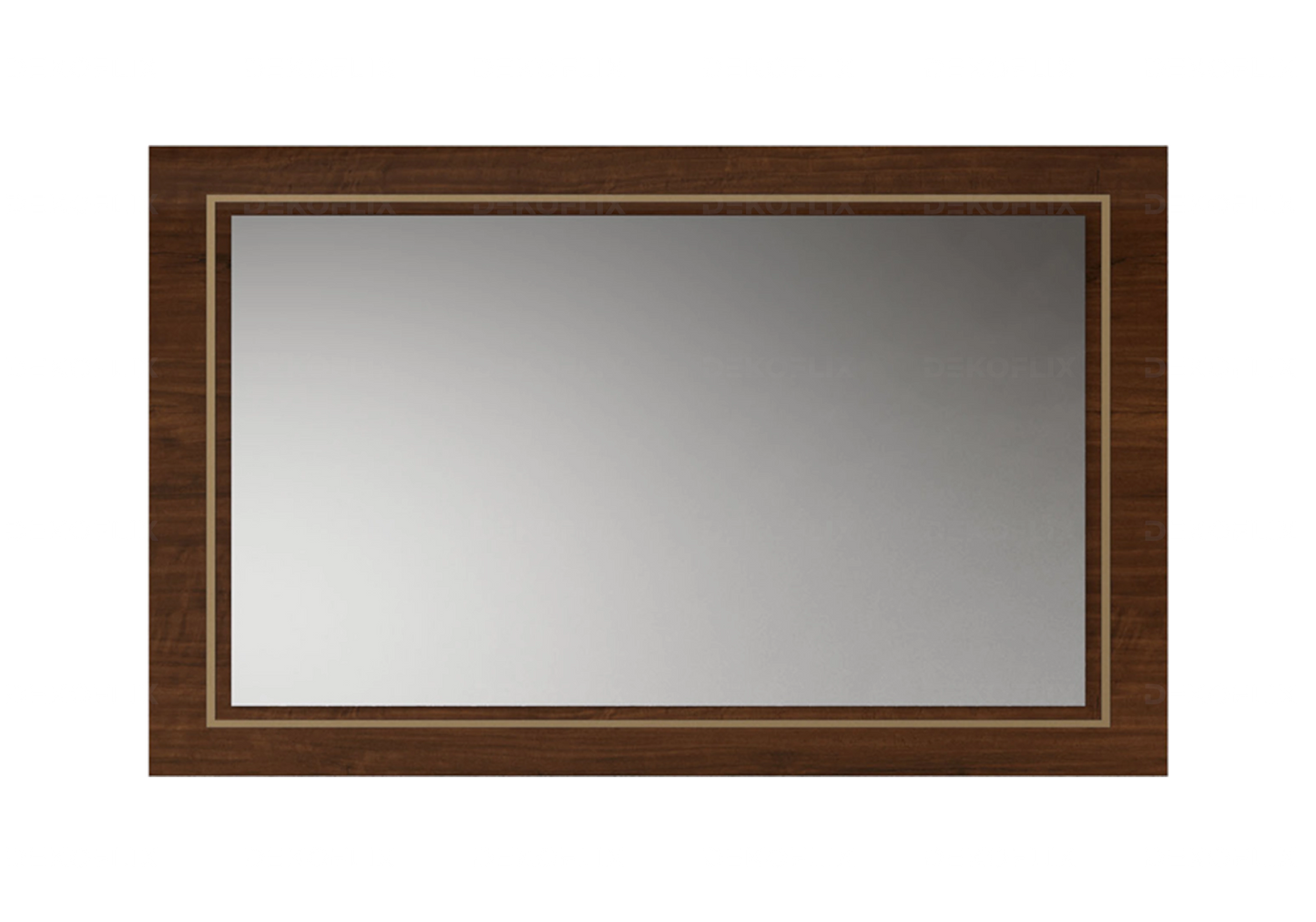 Miroir Rectangulaire Noyer Chic – Collection Eva