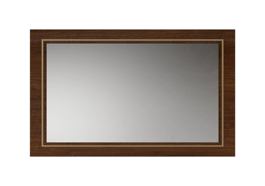 Miroir Rectangulaire Noyer Chic – Collection Eva - DEKOFLIX