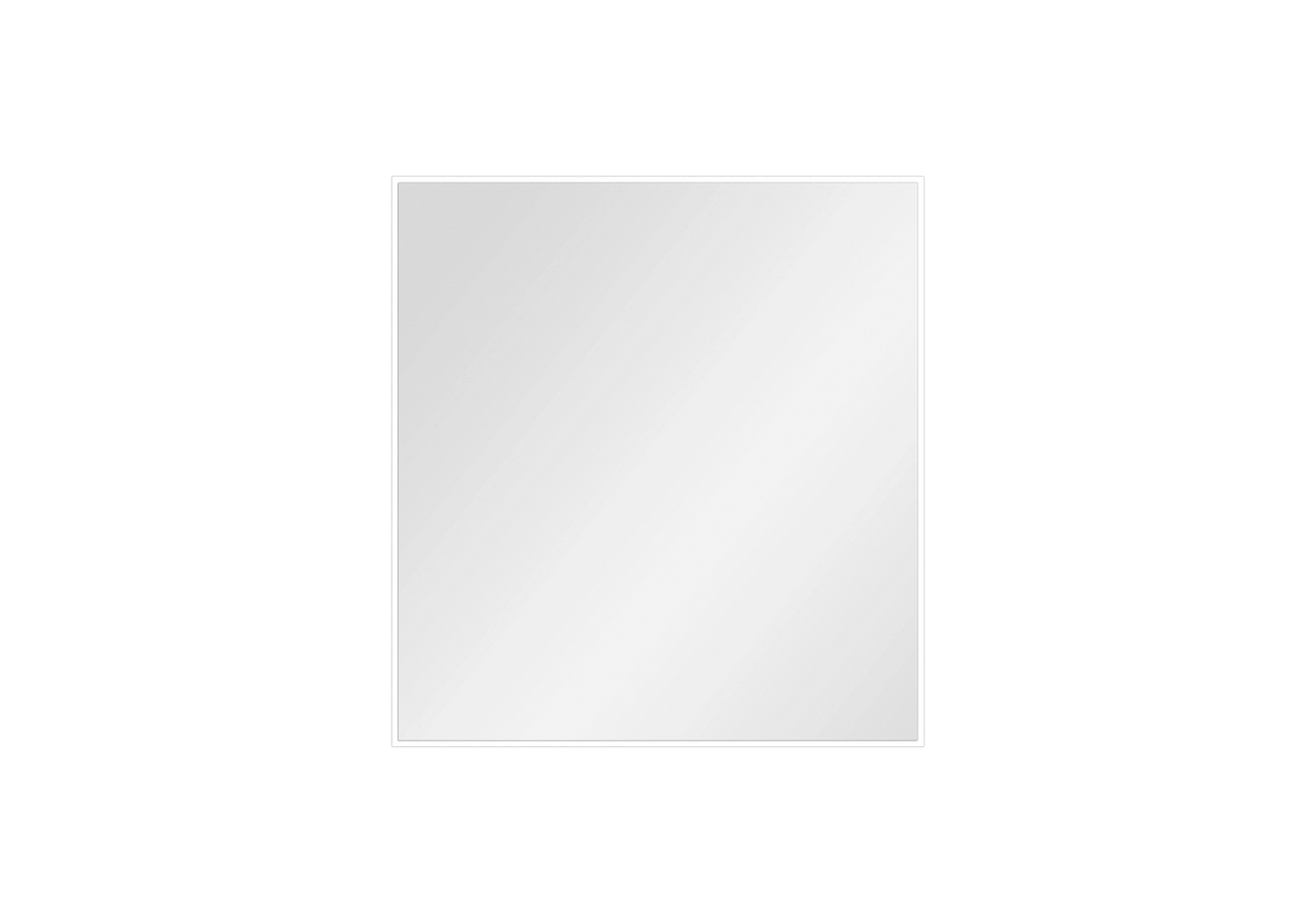 Miroir Blanc Laqué Rectangulaire – Modèle Luna