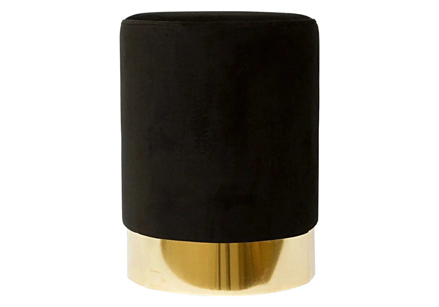Pouf design doré velours noir LISY New Design