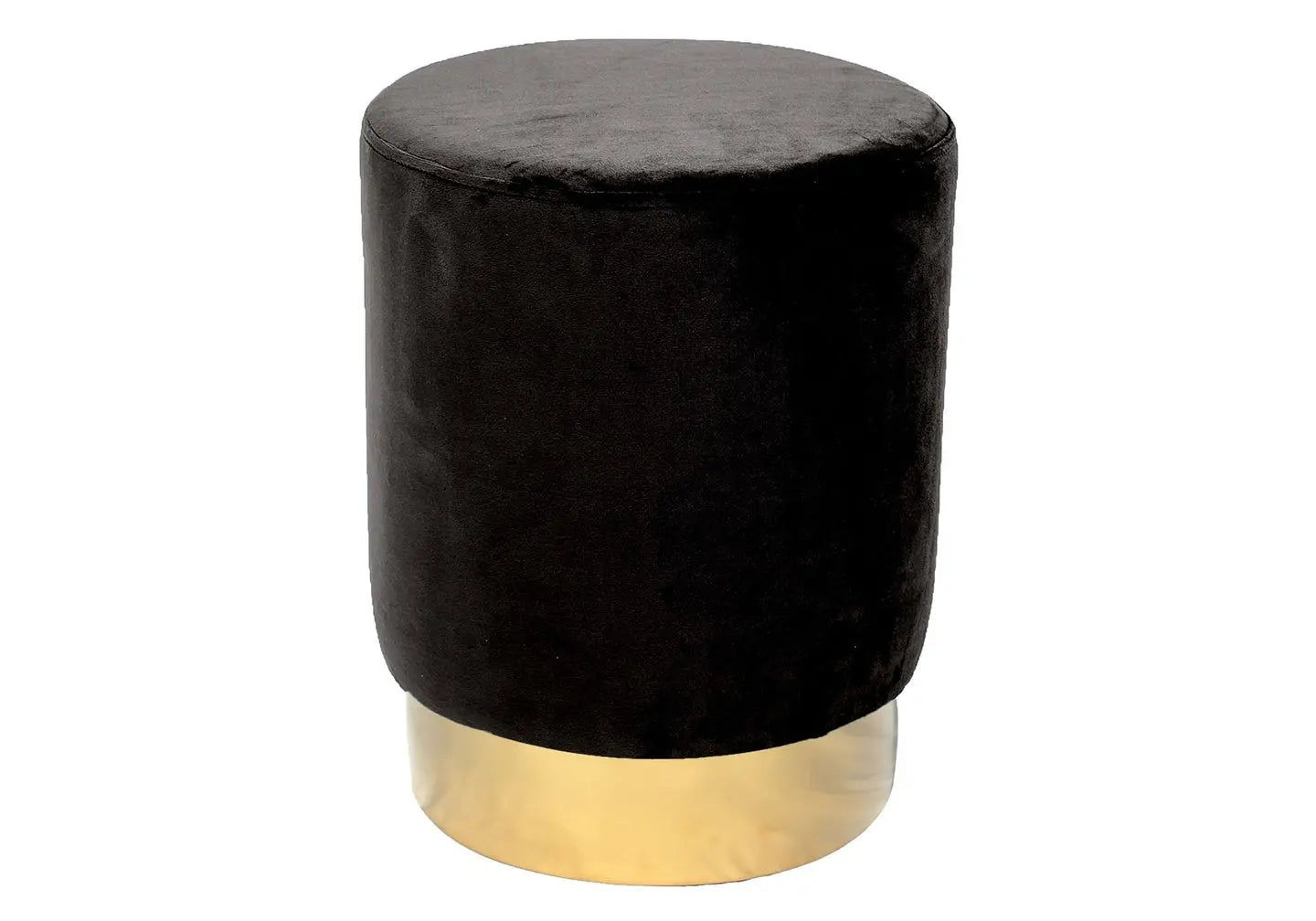 Pouf design doré velours noir LISY New Design