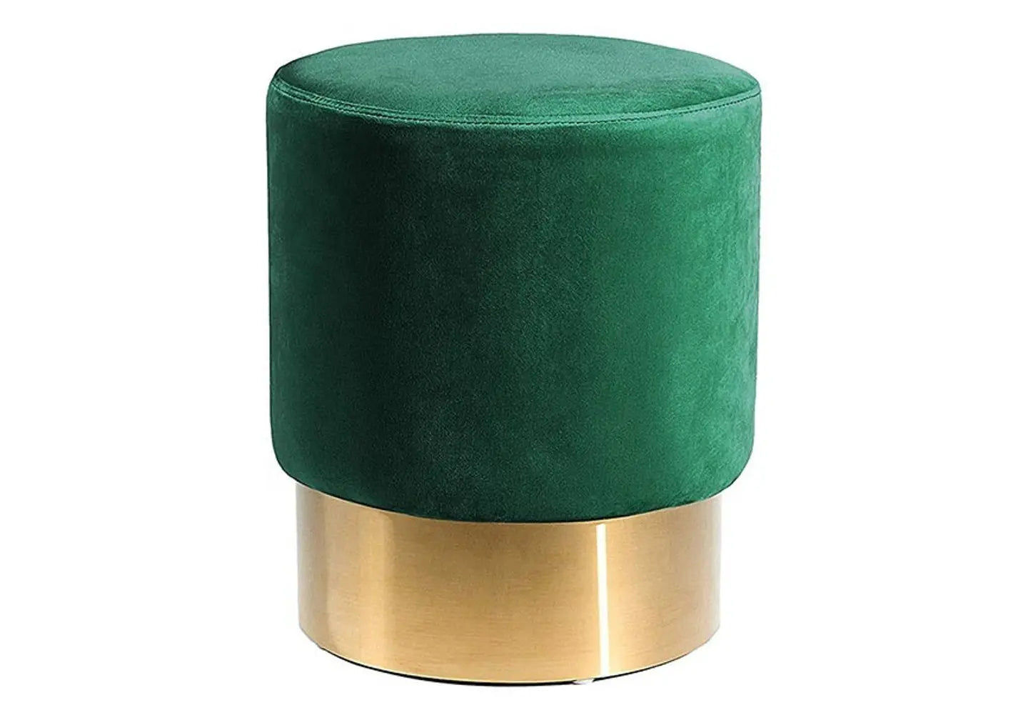 Pouf design doré velours vert LISY New Design