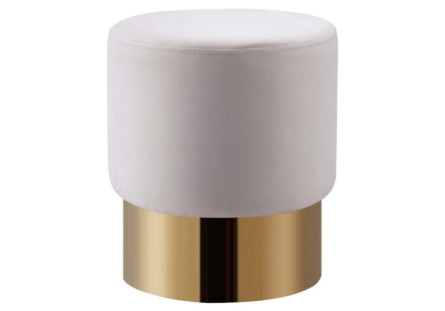 Pouf doré velours beige LISY New Design