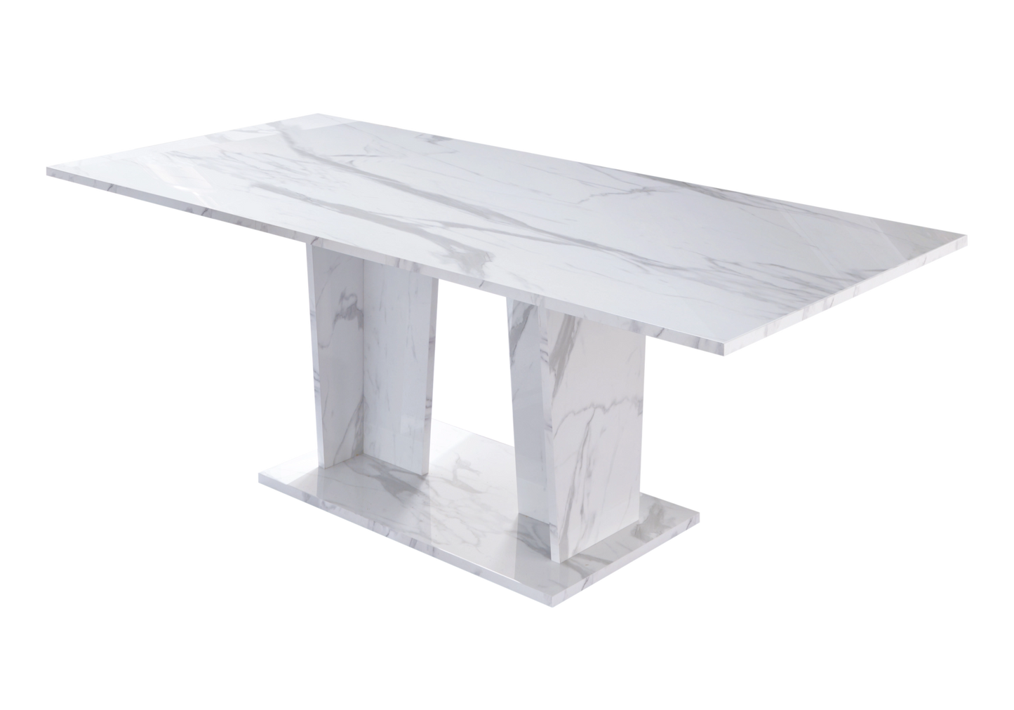 Salle à manger design marbre blanc – VITTORIA