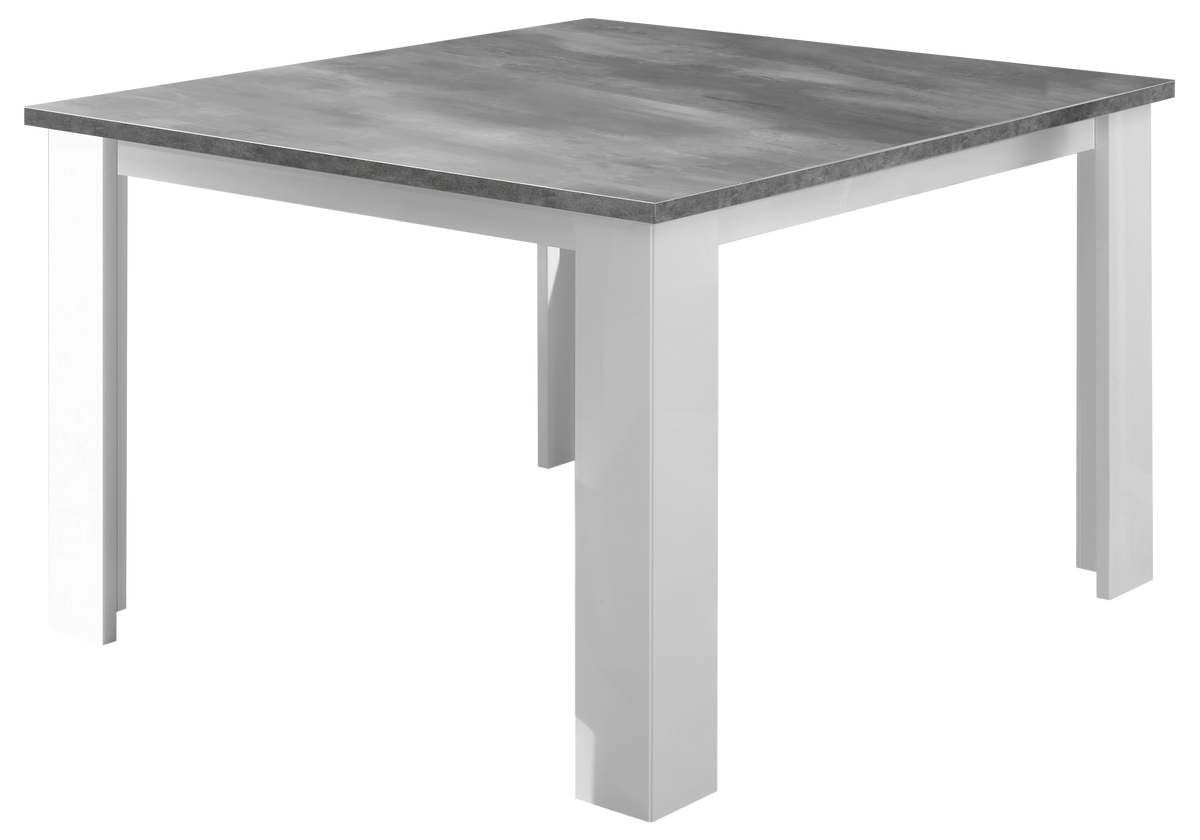 Salle à manger laquée effet béton gris – SARAH