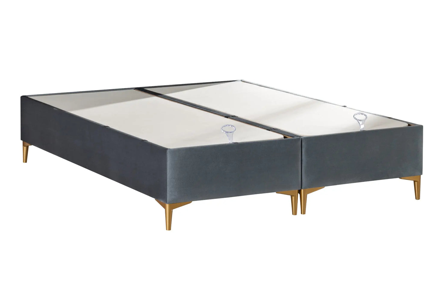 Sommier coffre rangement gris SERRA - DEKOFLIX