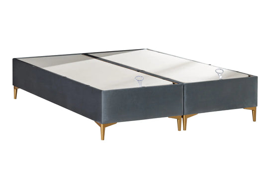 Sommier coffre rangement gris SERRA - DEKOFLIX