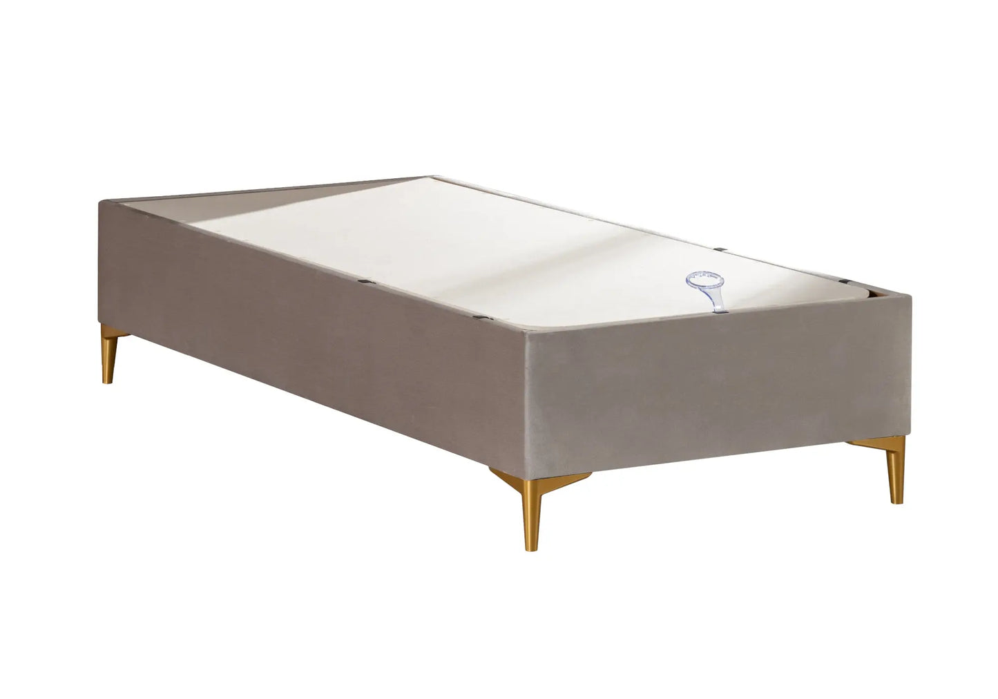 Sommier coffre rangement marron SERRA kelekci.com