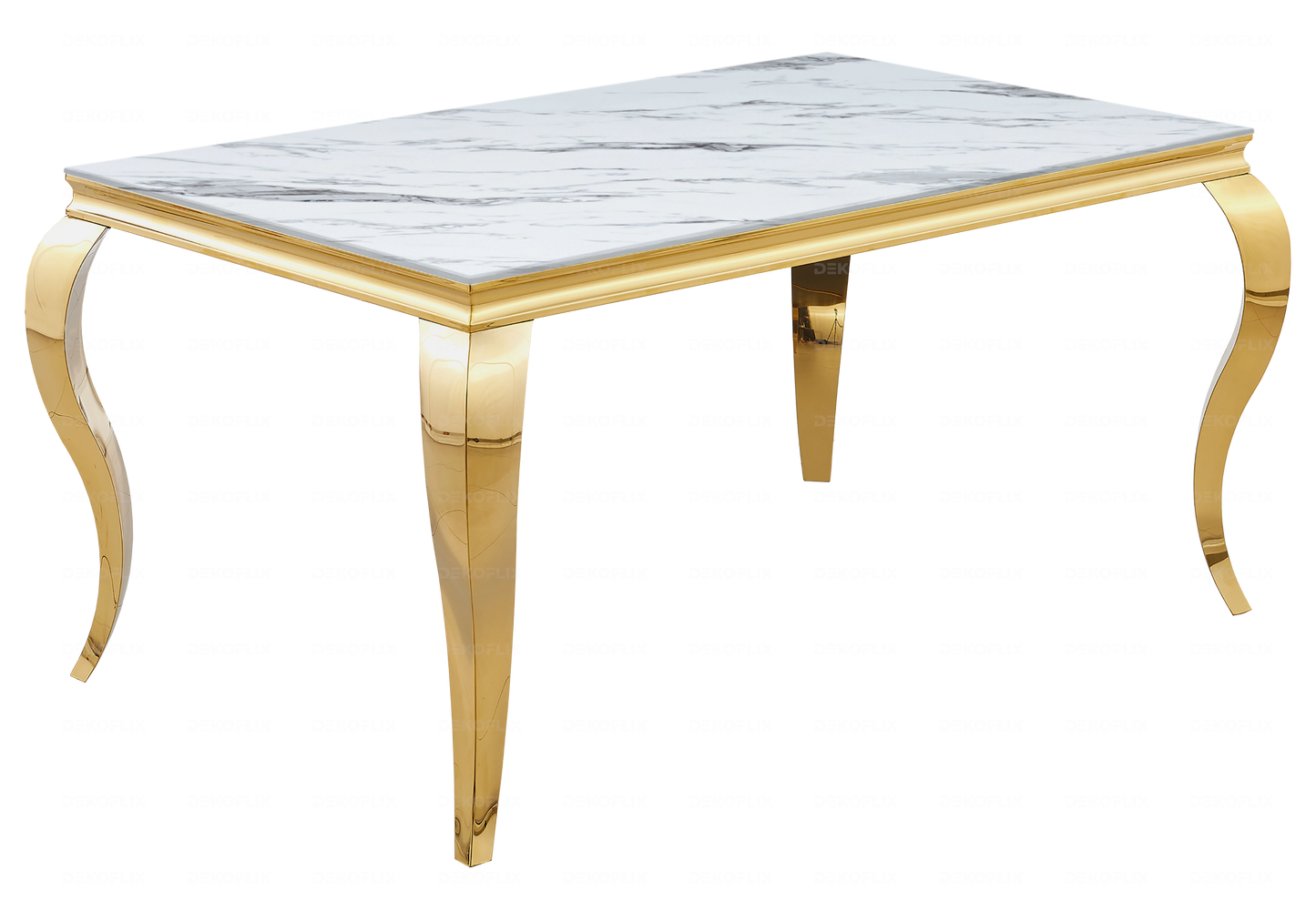 Console design marbre blanc pied doré – NEO