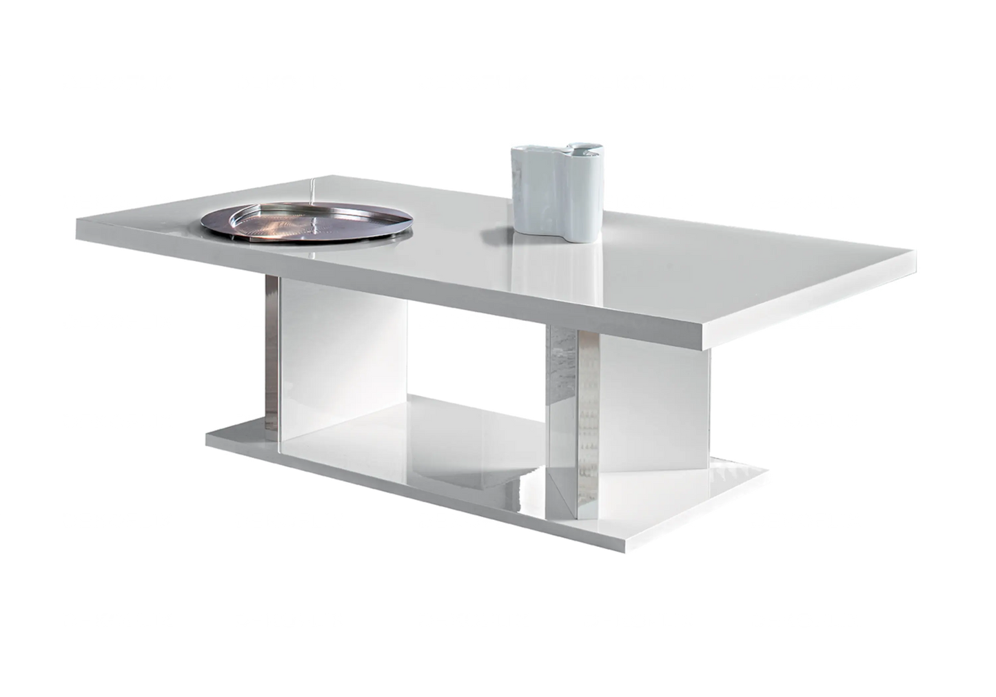 Table Basse Blanche Design et Élégante – LISA – Table de Salon DEKOFLIX