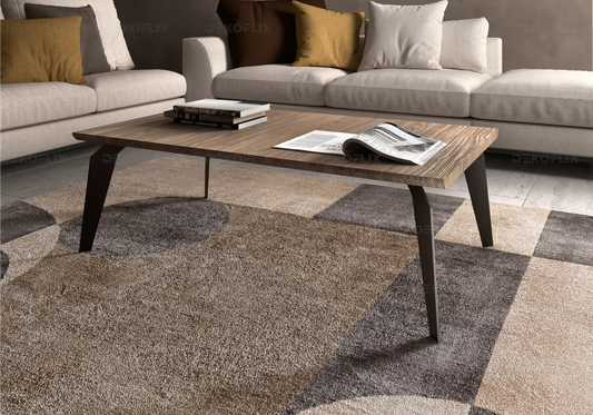 Table Basse Bois Noyer Nora – Élégance Naturelle pour Salon Design Status