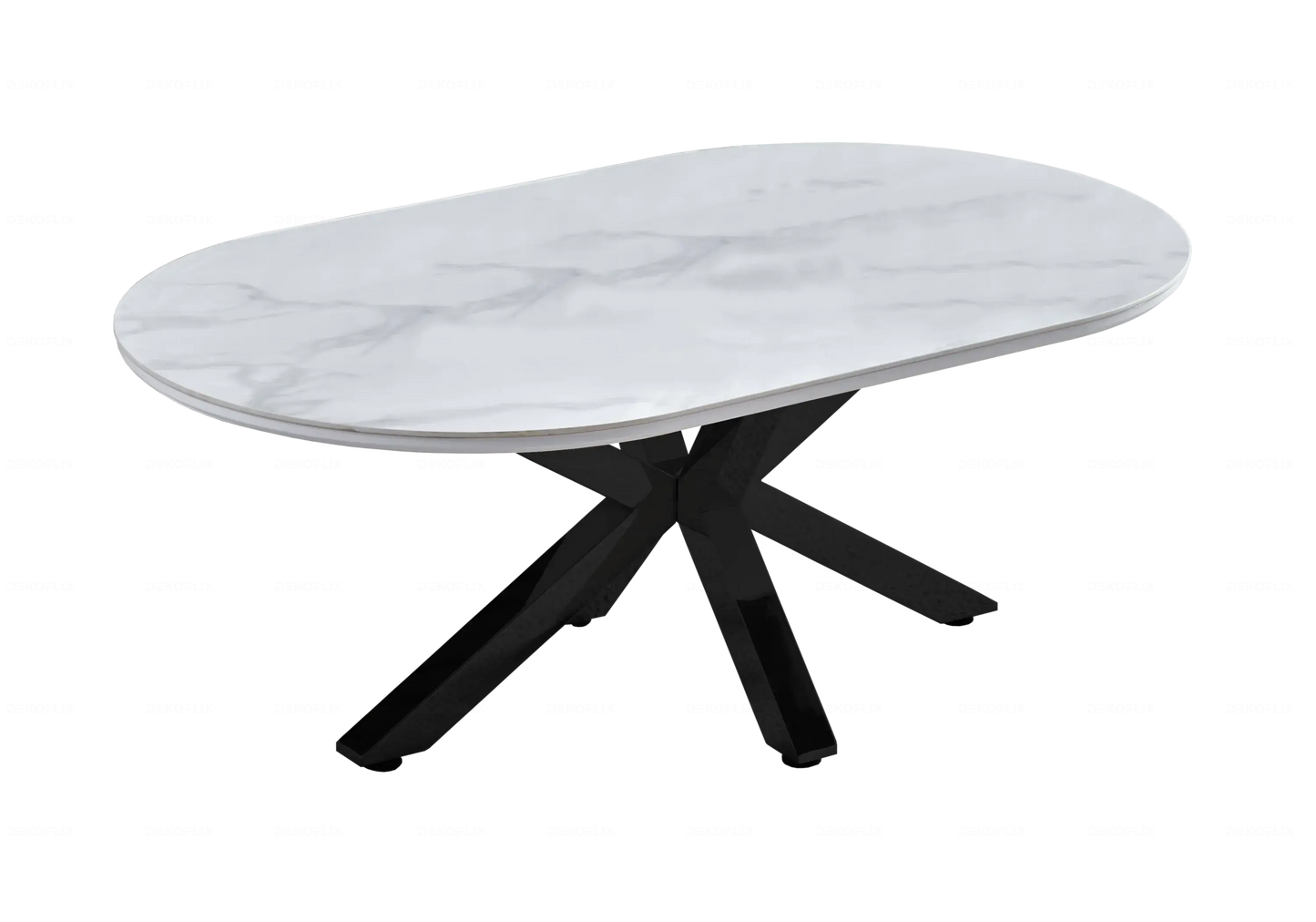 Table Marbre Blanc et Chaises Grises Noirs – NORA Galerie du Mobilier