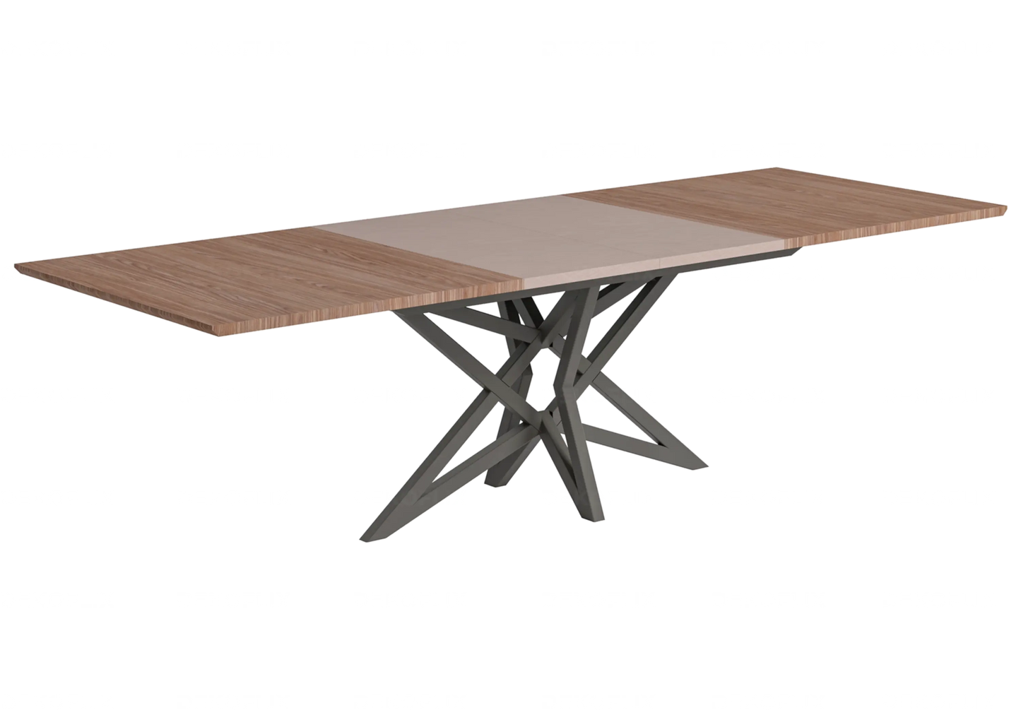 Table à Manger Extensible Nora – Élégance Bois et Métal Status