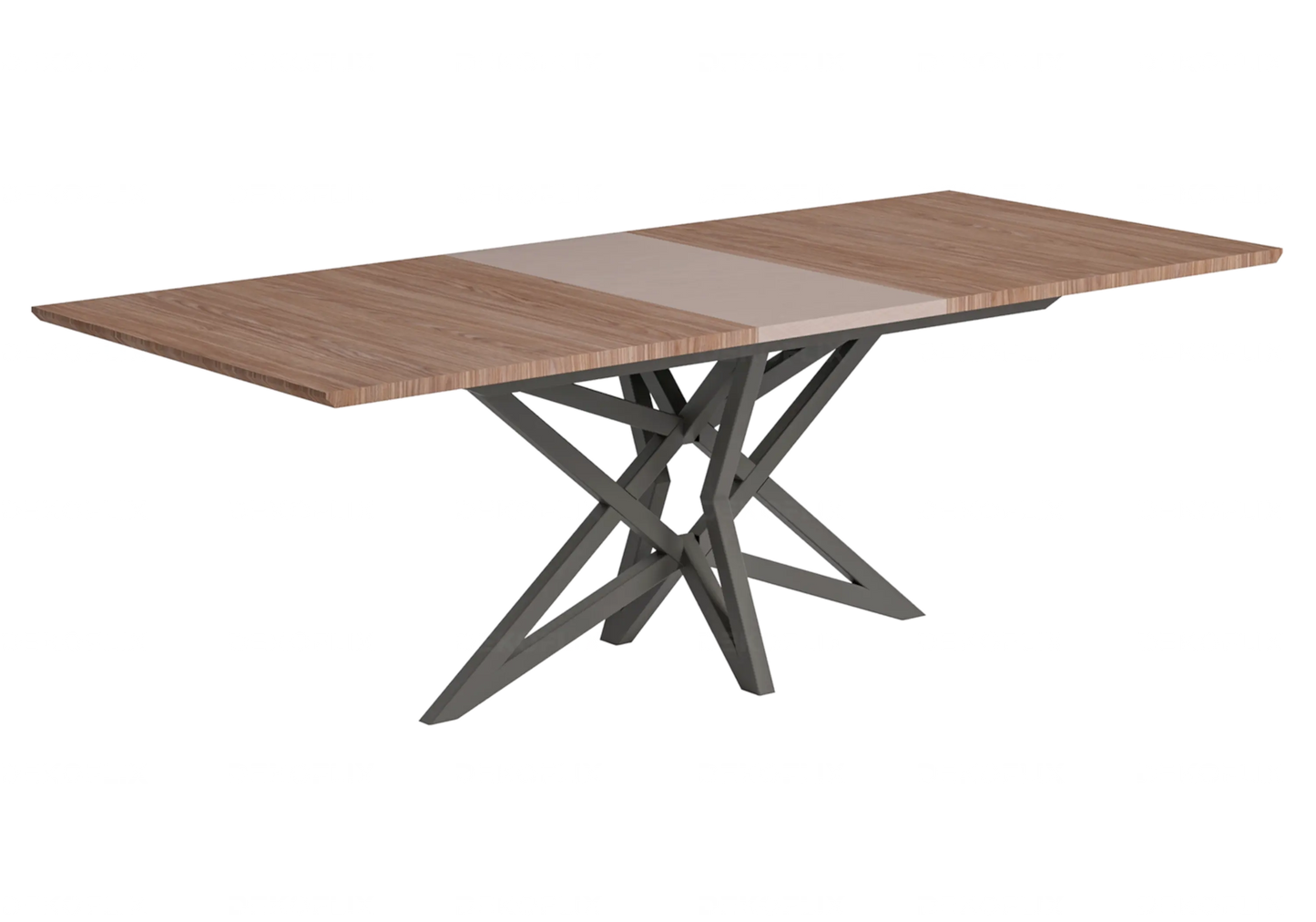 Table à Manger Extensible Nora – Élégance Bois et Métal Status