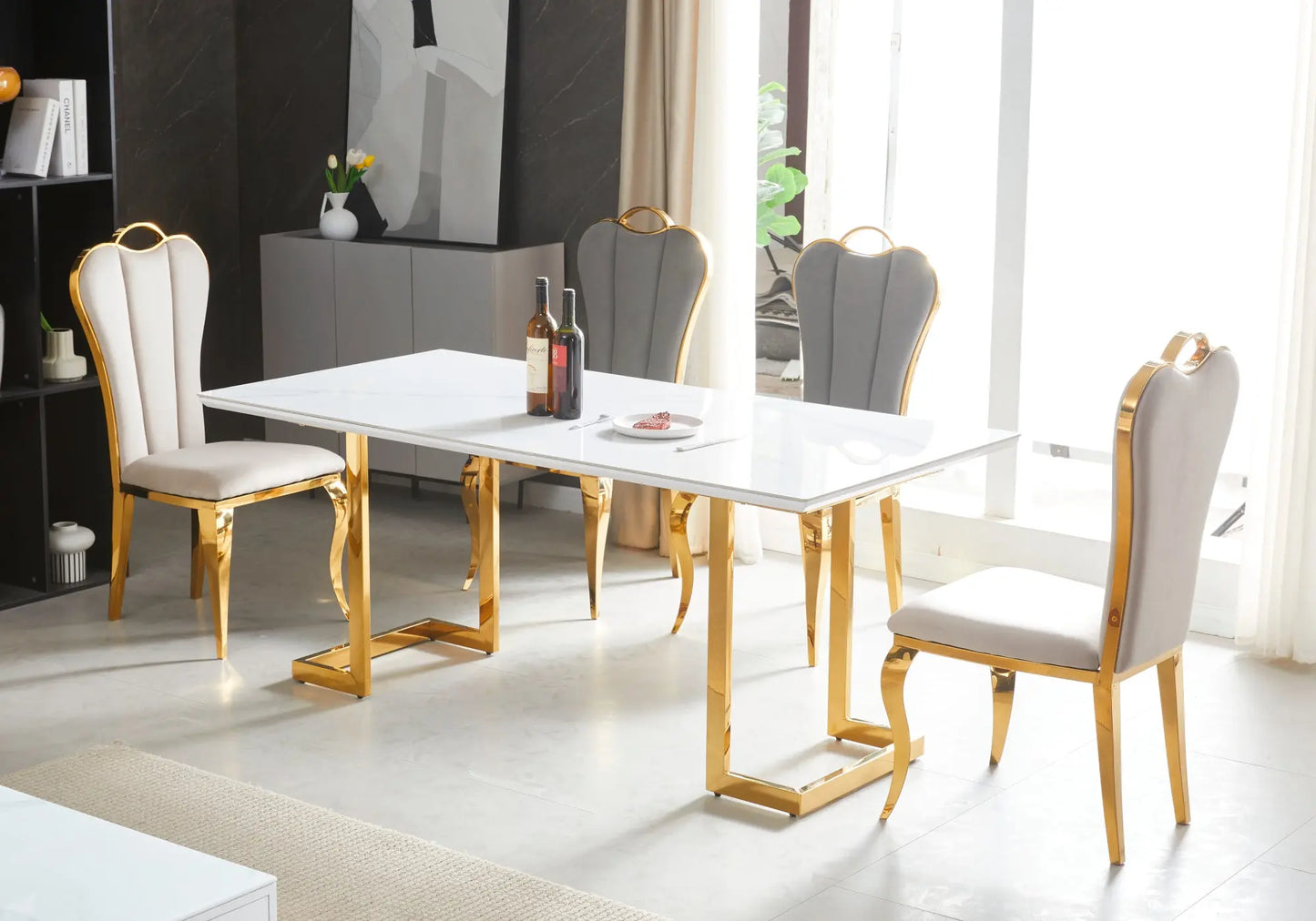 Table à manger céramique marbre blanc ODEL New Design