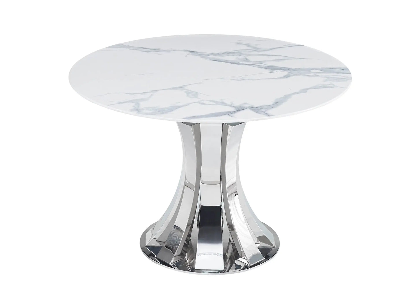 Table à manger chrome transparent SIDY New Design