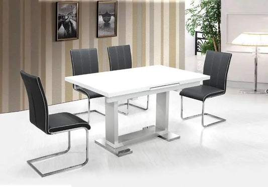 Table à manger laqué allonge auto SOA New Design