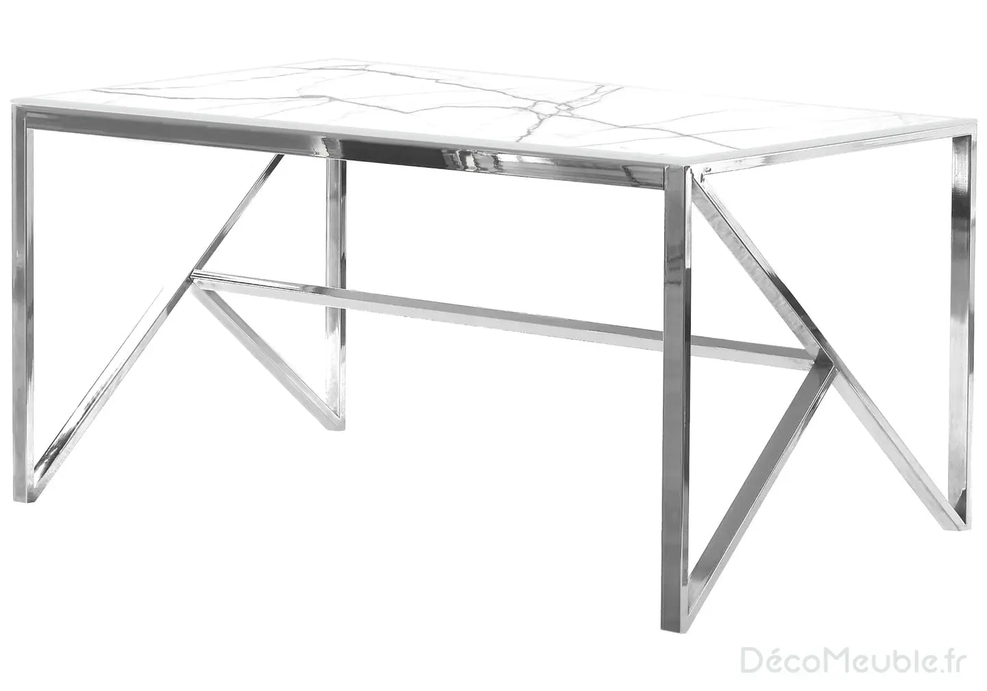 Table à manger marbre blanc JESSY New Design