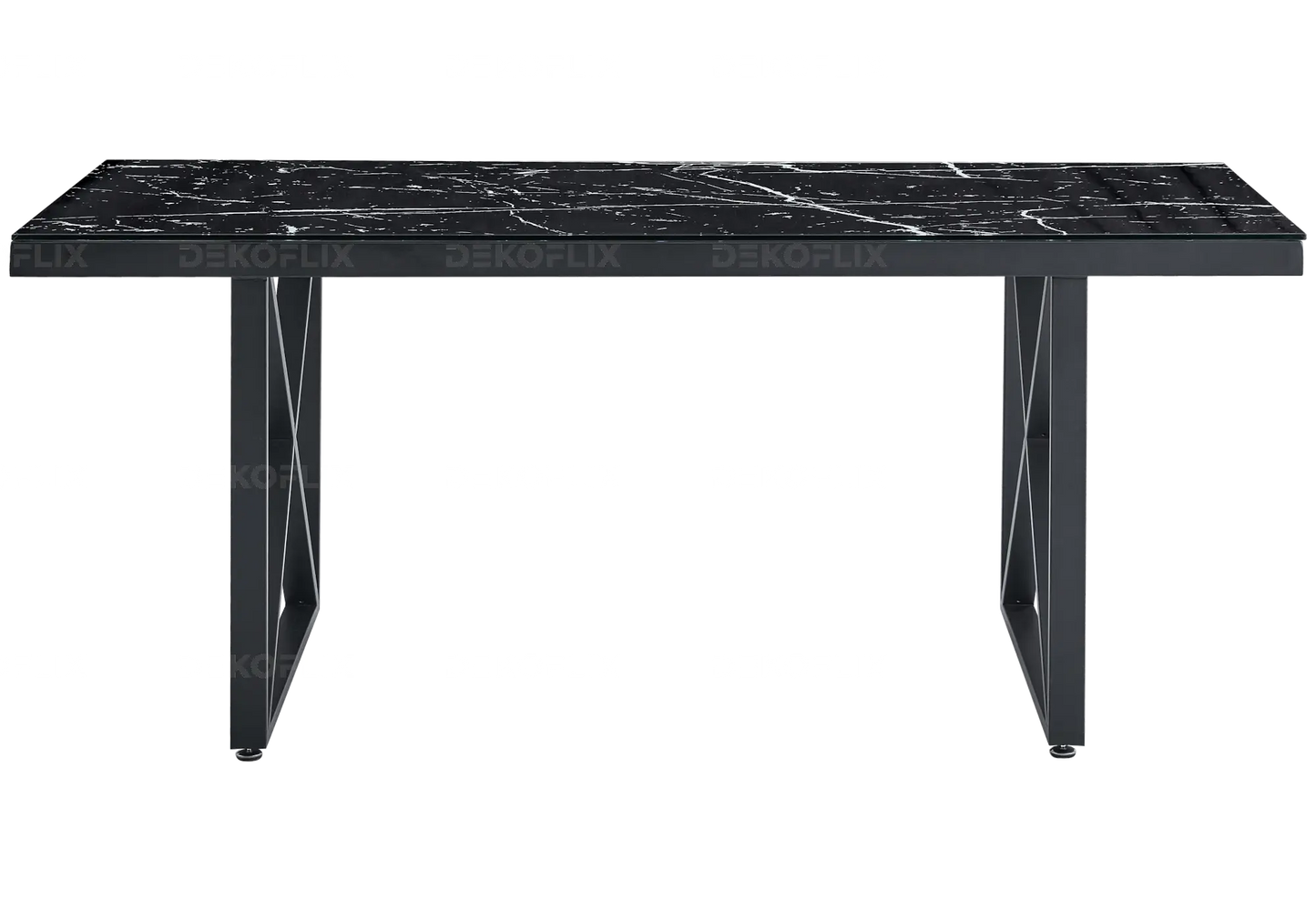 Table à manger noire marbre noir CLARA New Design