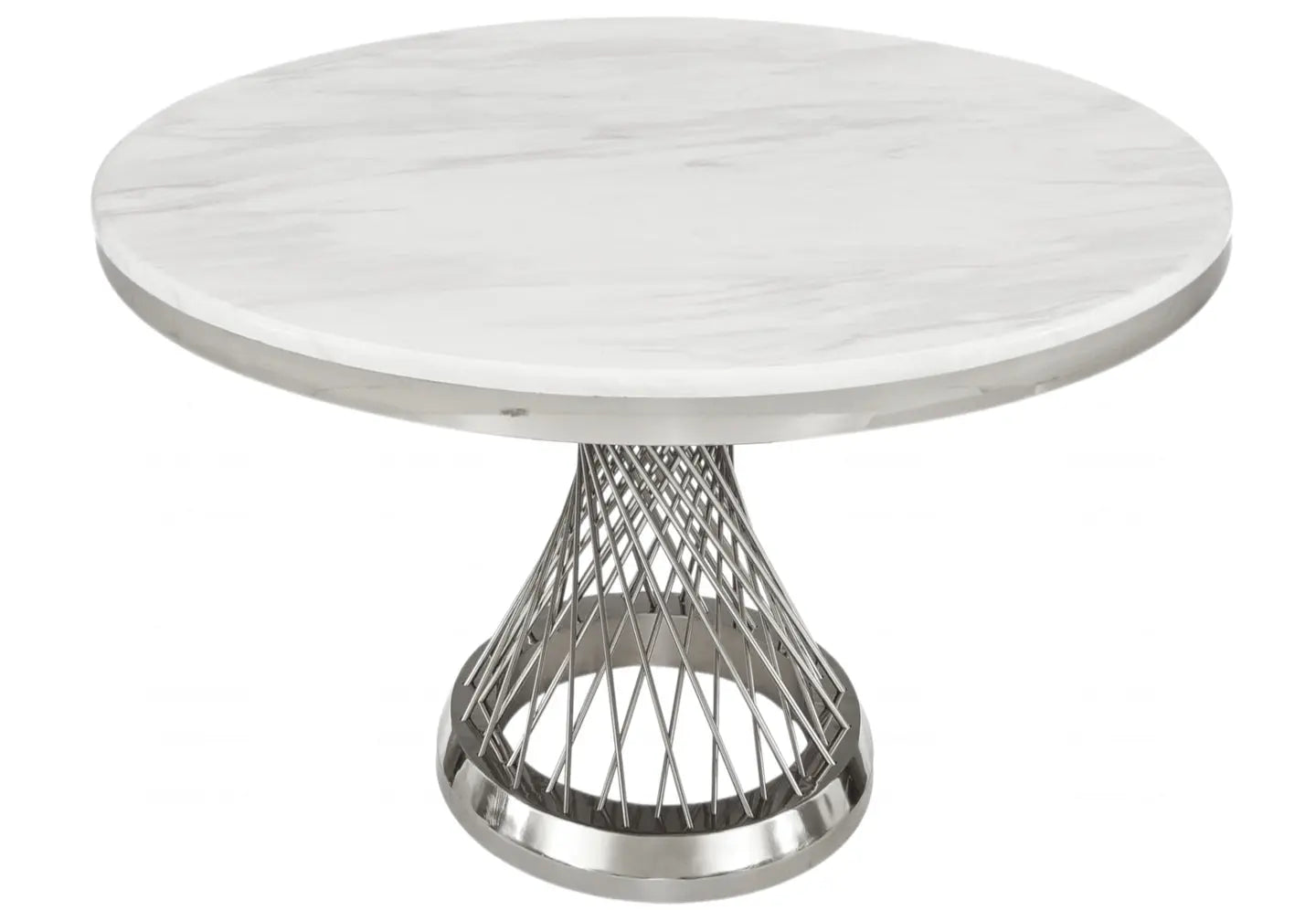 Table à manger ronde marbre blanc LUC New Design
