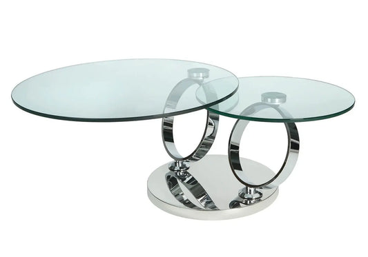 Table basse articulée chromé VARIO New Design