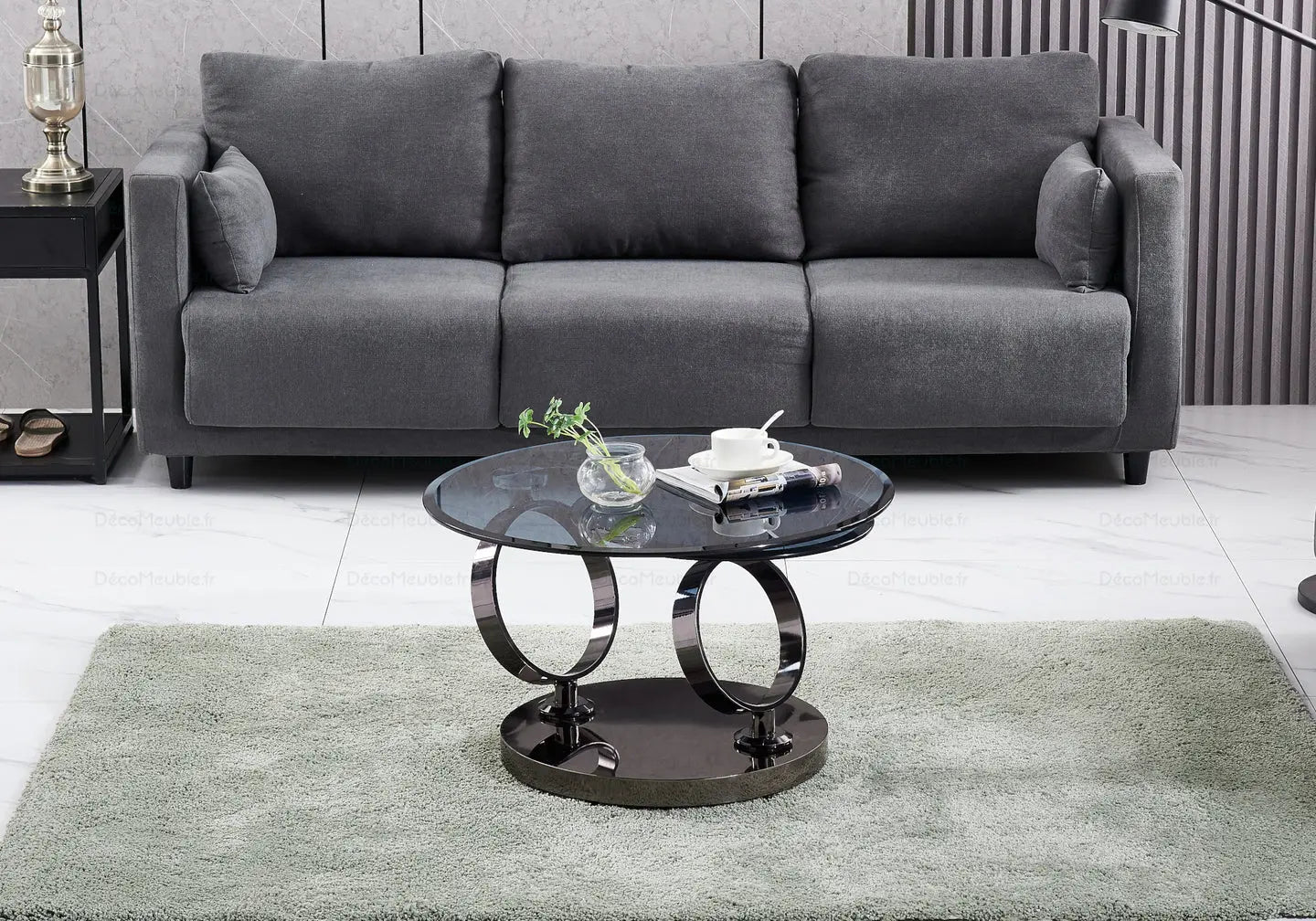 Table basse articulée noire VARIO New Design