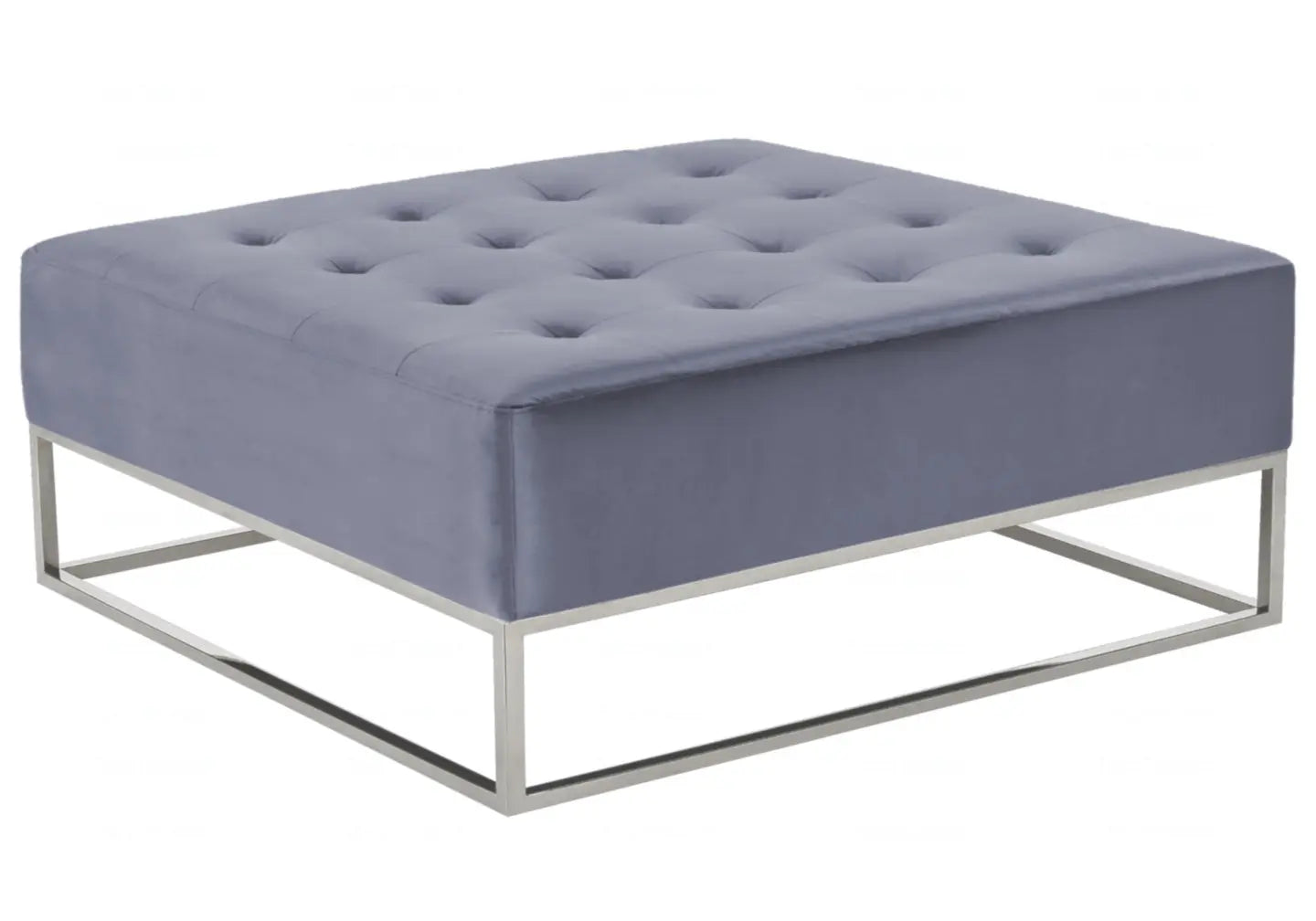 Table basse capitonnée gris GWEN New Design