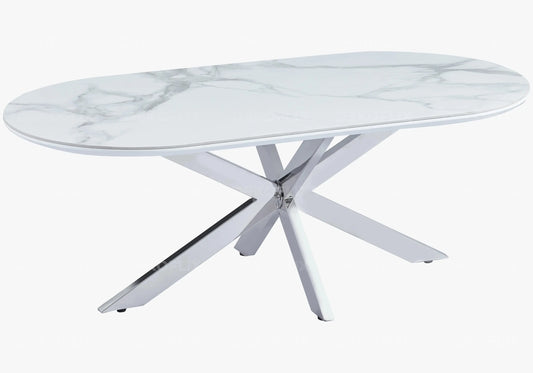 Table basse céramique marbre blanc RUIS New Design