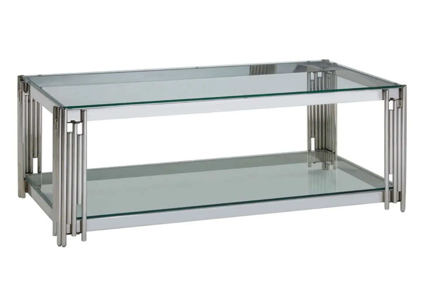 Table basse design chromé verre ÈVE New Design
