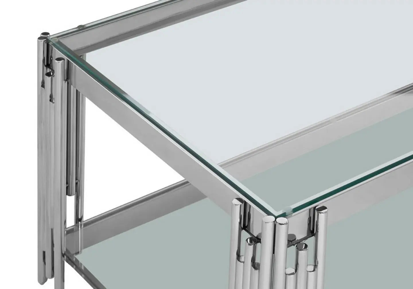 Table basse design chromé verre ÈVE New Design