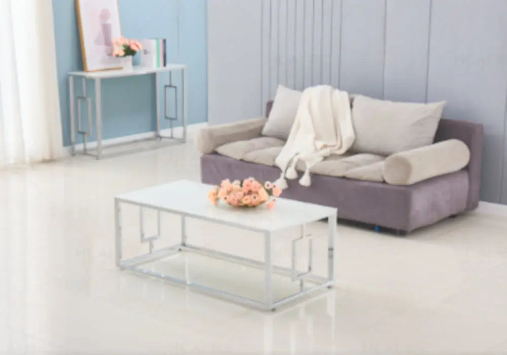 Table basse marbre blanc GLORY New Design