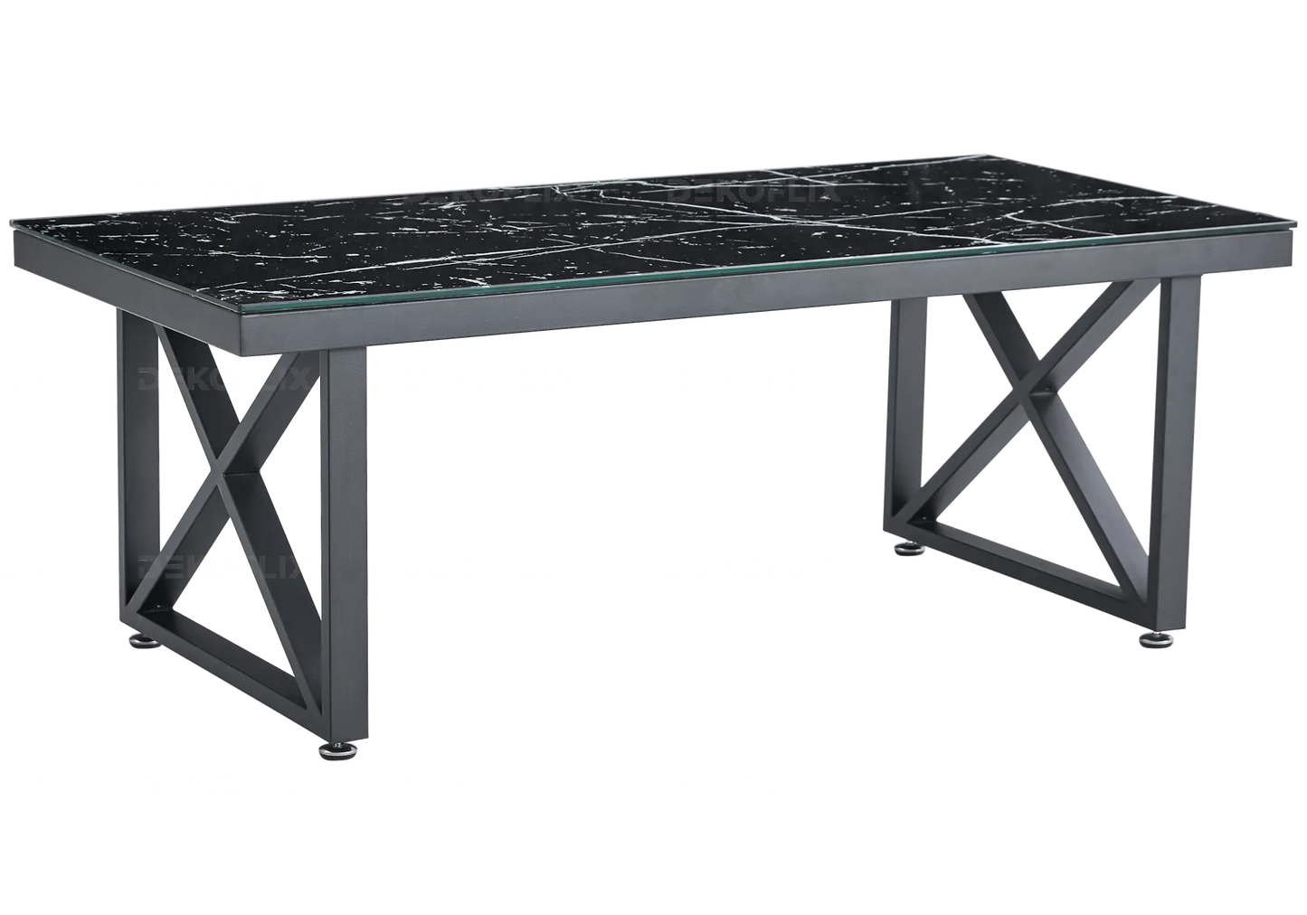 Table basse noire marbre noir CLARA New Design