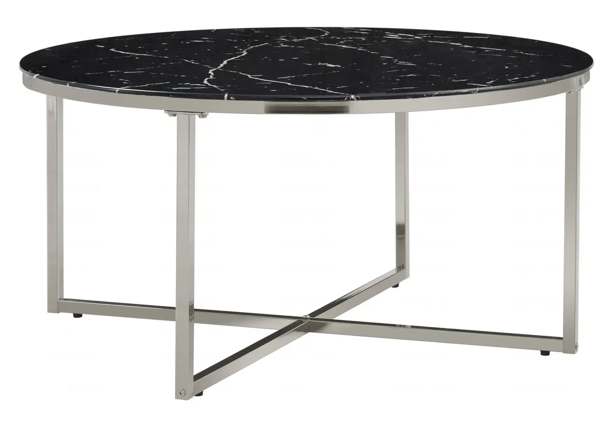 Table basse ronde marbre blanc GALA New Design