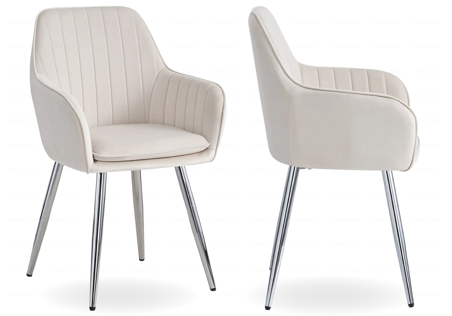 Table basse verre blanc pieds métal argent NEA New Design