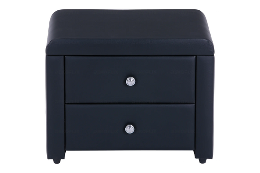 Table de chevet simili noir ANIS New Design