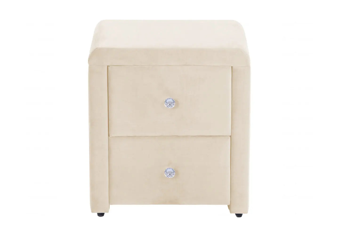 Table de chevet velours beige ANIS New Design