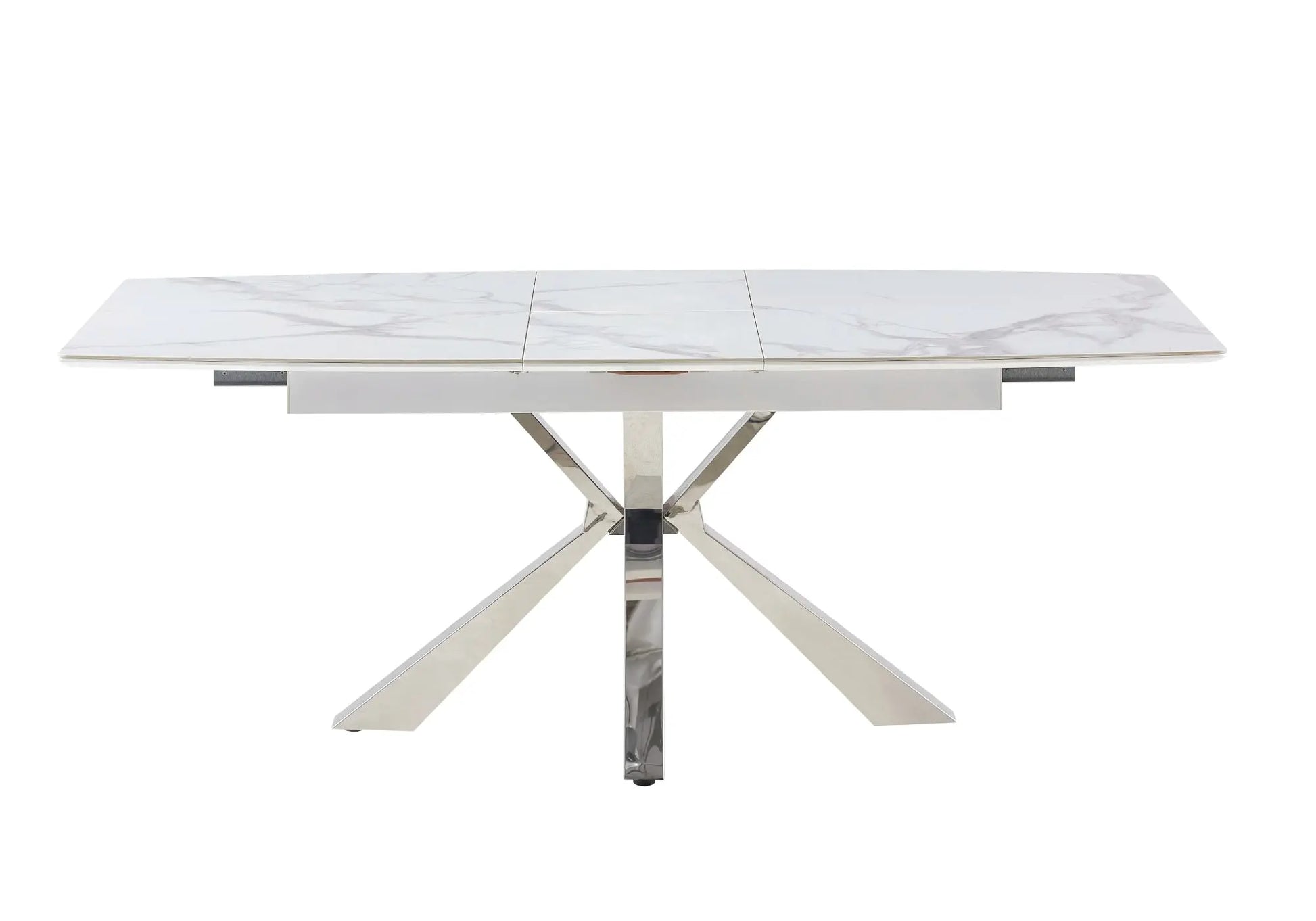 Table extensible céramique chromé marbre noir URSO New Design