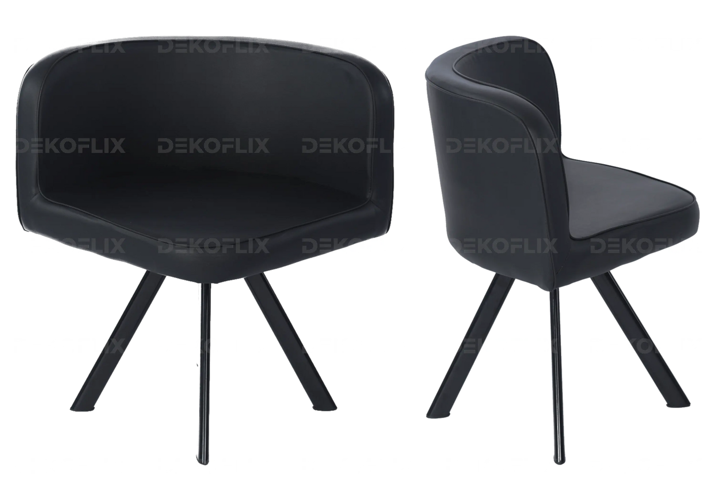 Table manger 6 chaises noir SPACE New Design