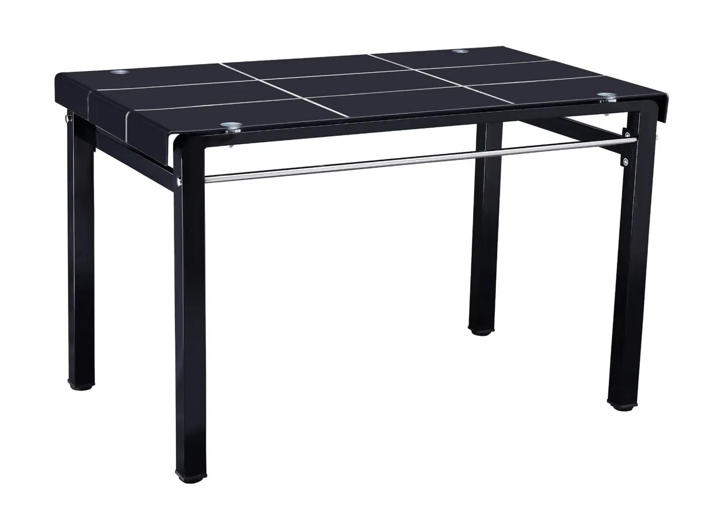 Table manger verre trempé noir TAO New Design