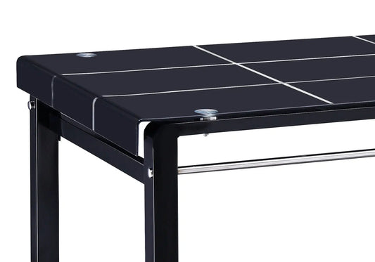 Table manger verre trempé noir TAO New Design
