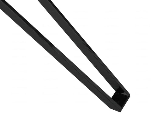 Table ronde noire verre trempé IVA New Design