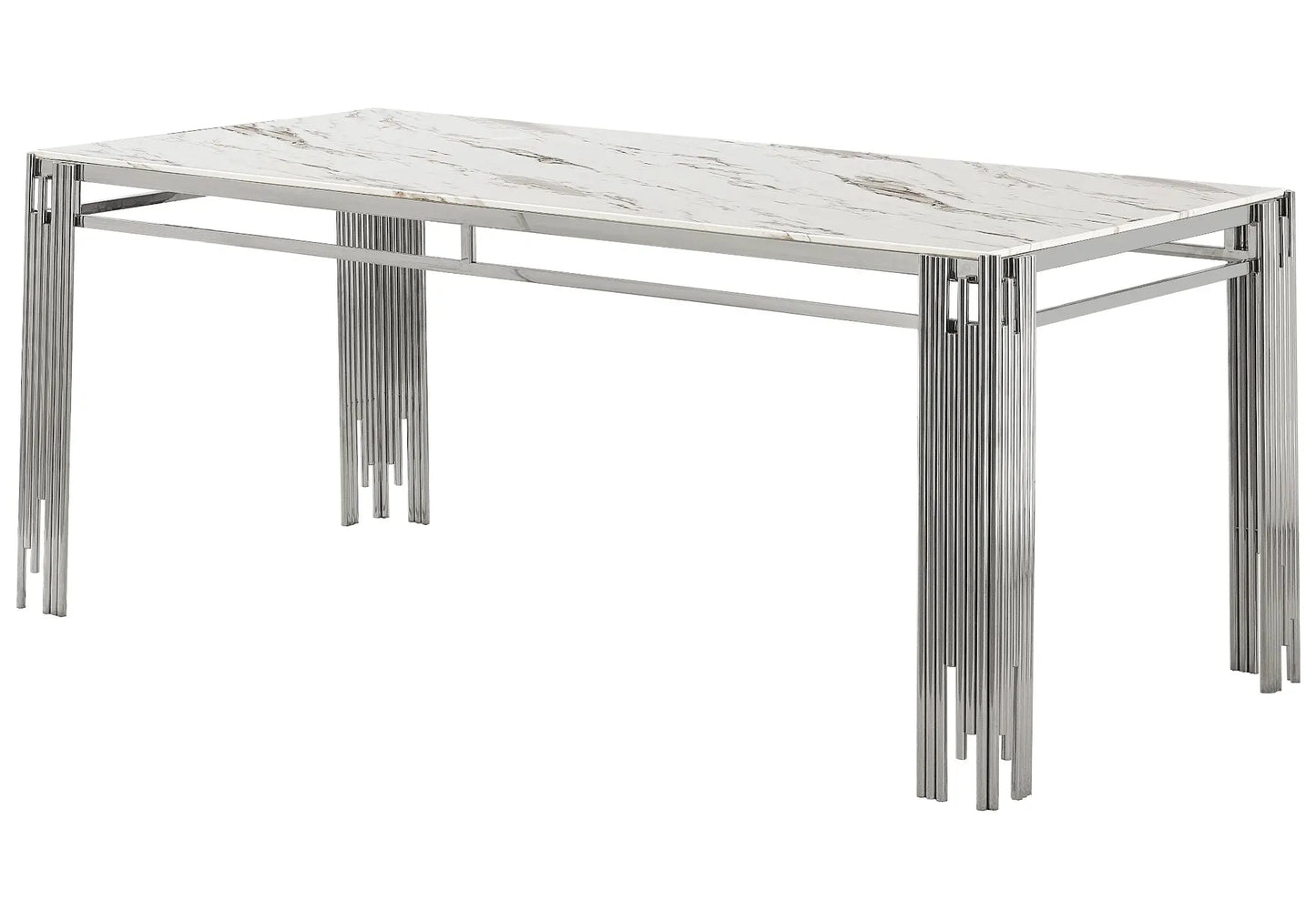 Table salle à manger marbre blanc EVE New Design