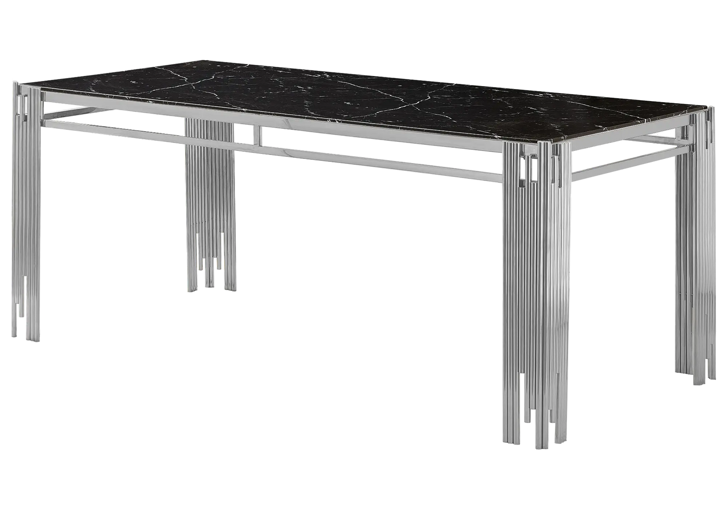 Table salle à manger marbre noir EVE New Design