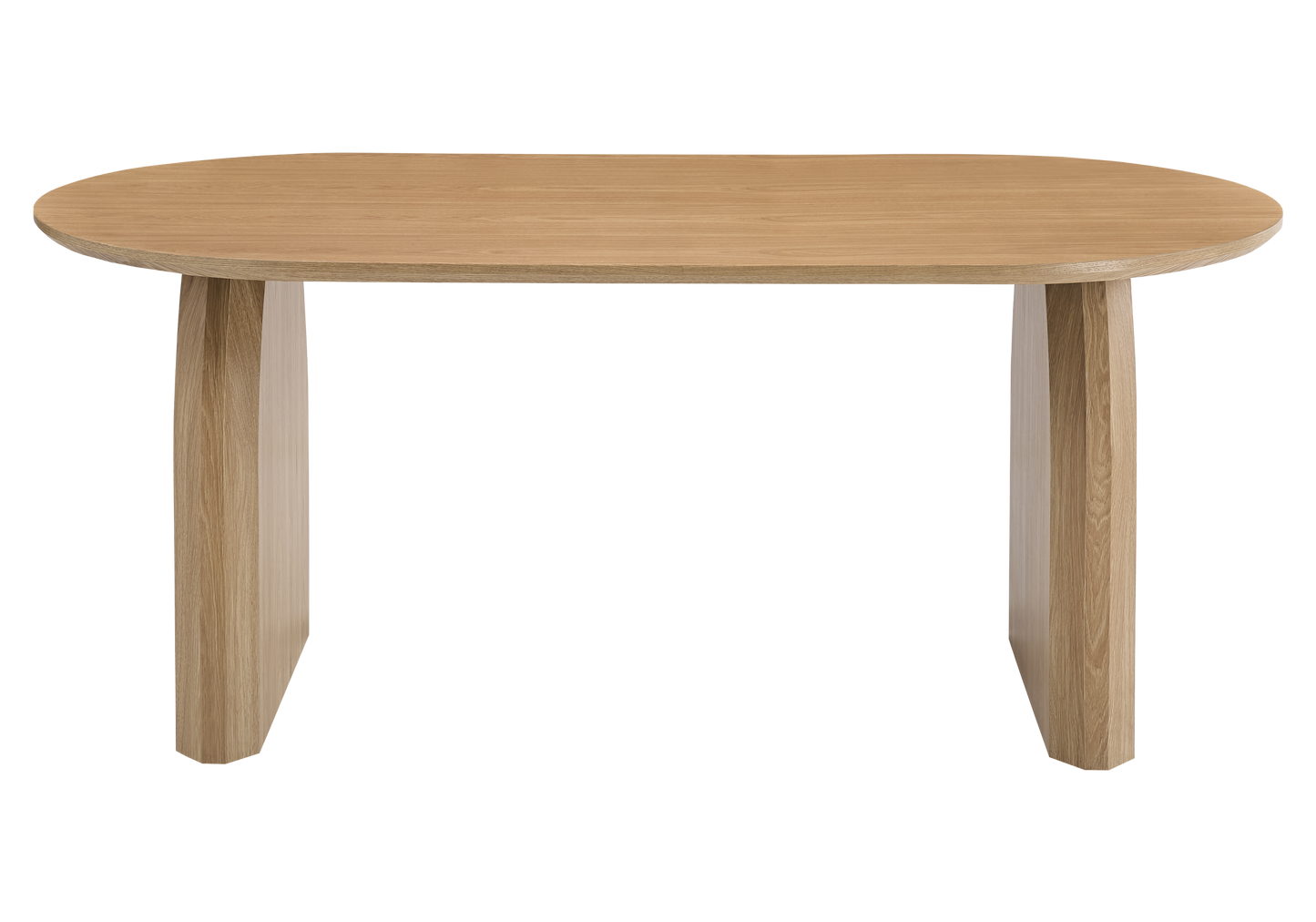 Ensemble table à manger ovale chêne et 4 chaises - Nael