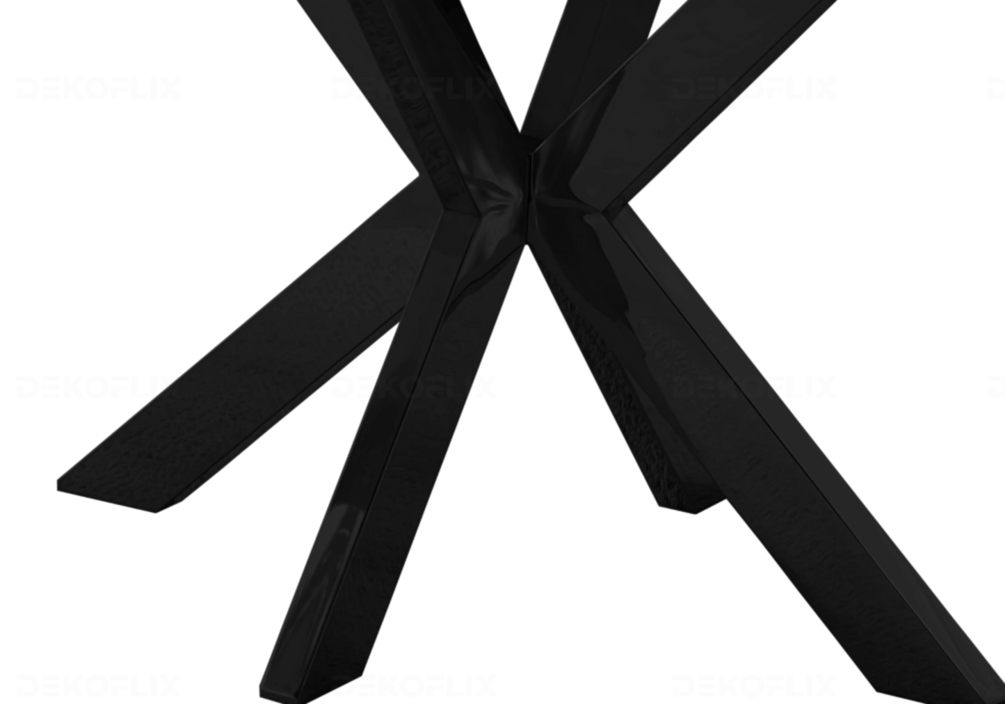 Chaises Velours Taupe Pieds Noirs NORA – Lot de 4 - DEKOFLIX