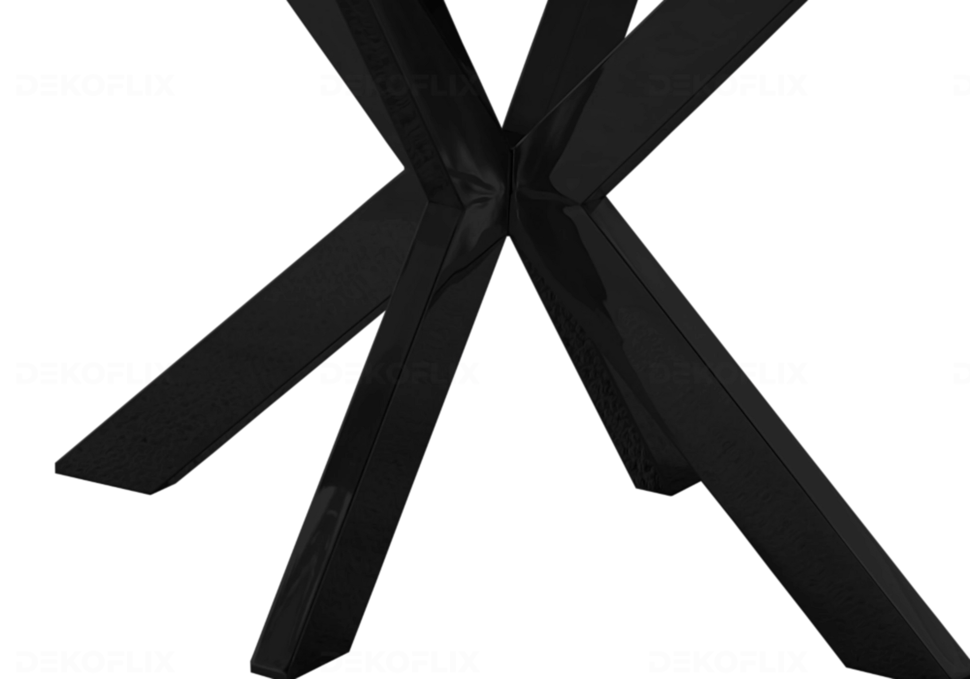 Chaises Velours Taupe Pieds Noirs NORA – Lot de 4 - DEKOFLIX