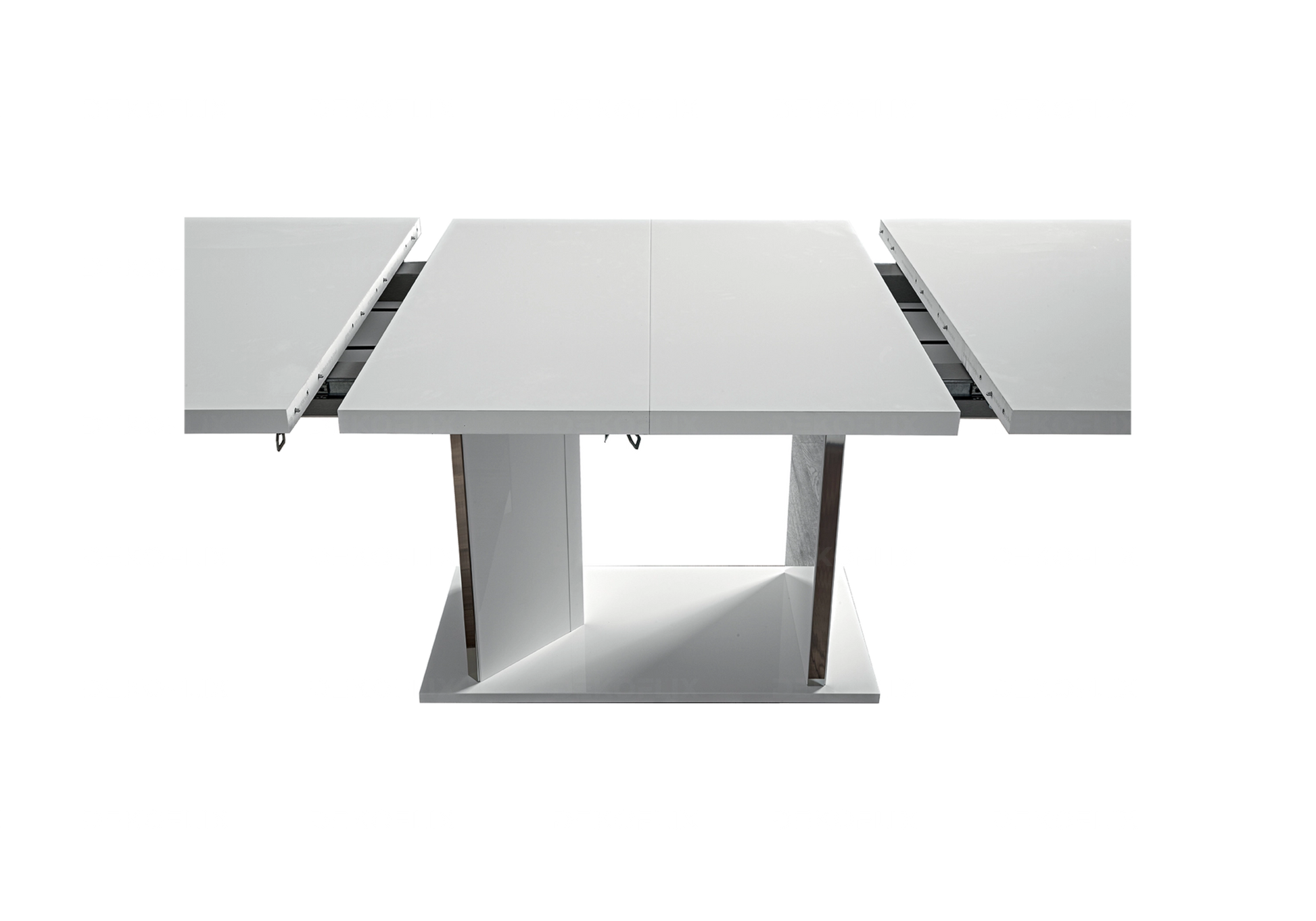 Table à Manger Blanche Extensible Design – LISA - DEKOFLIX