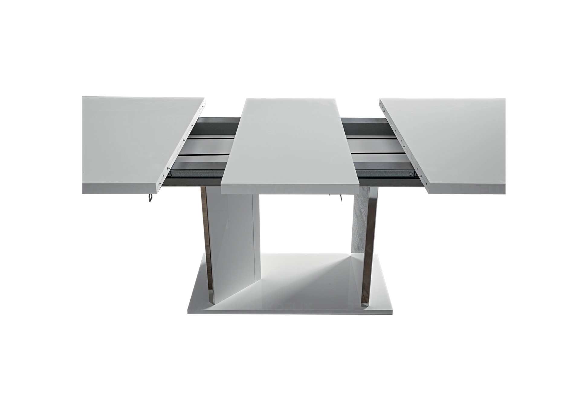 Table à Manger Blanche Extensible Design – LISA - DEKOFLIX