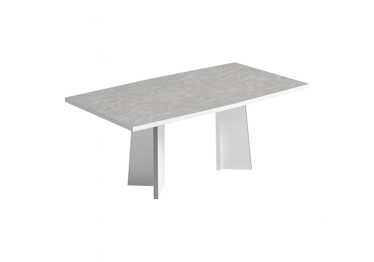 Table à Manger Marbre Gris - Élégante Collection Mara